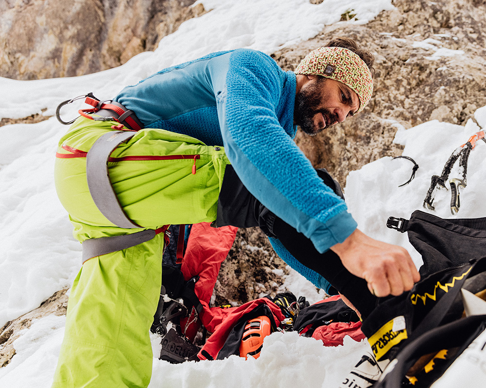 mountaineering and ice climbing socks